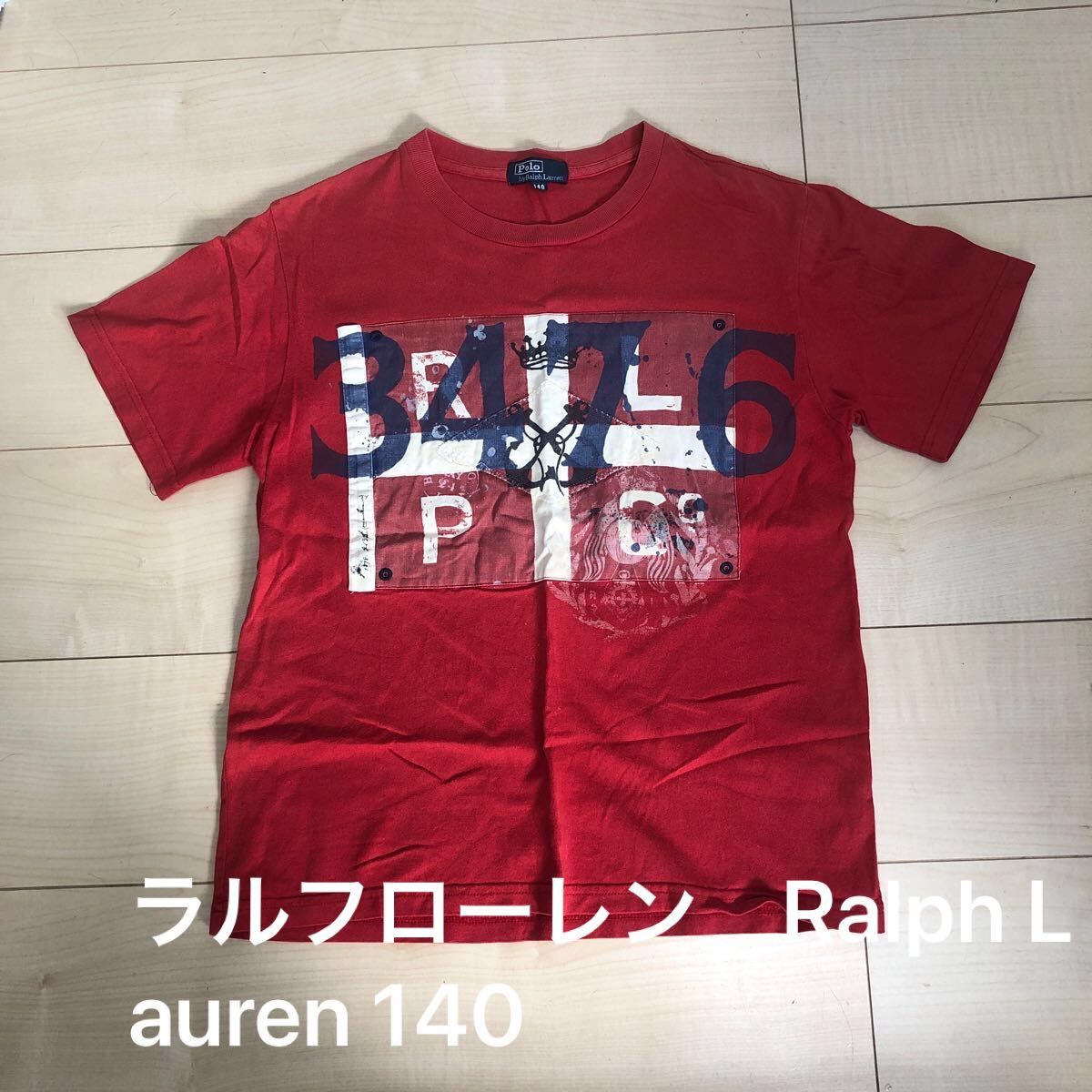 ラルフローレン　Ralph Lauren 赤　Tシャツ　半袖　キッズ　140 半袖Tシャツ　ポロ