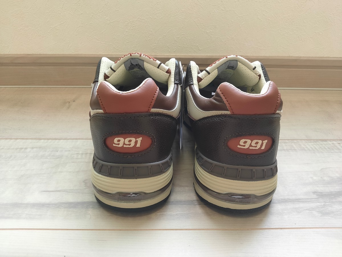 27cm 新品 NEW BALANCE ニューバランス M991GBI 検 990 1500 1600 2002 茶 ブラウン BROWN こげ茶 イギリス製 英国製 UK製_画像4