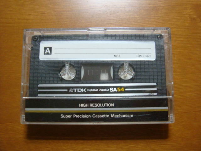 カセットテープ　TDK SA54　クローム　ハイポジション　中古　Type II High Position Audio Cassette _画像1
