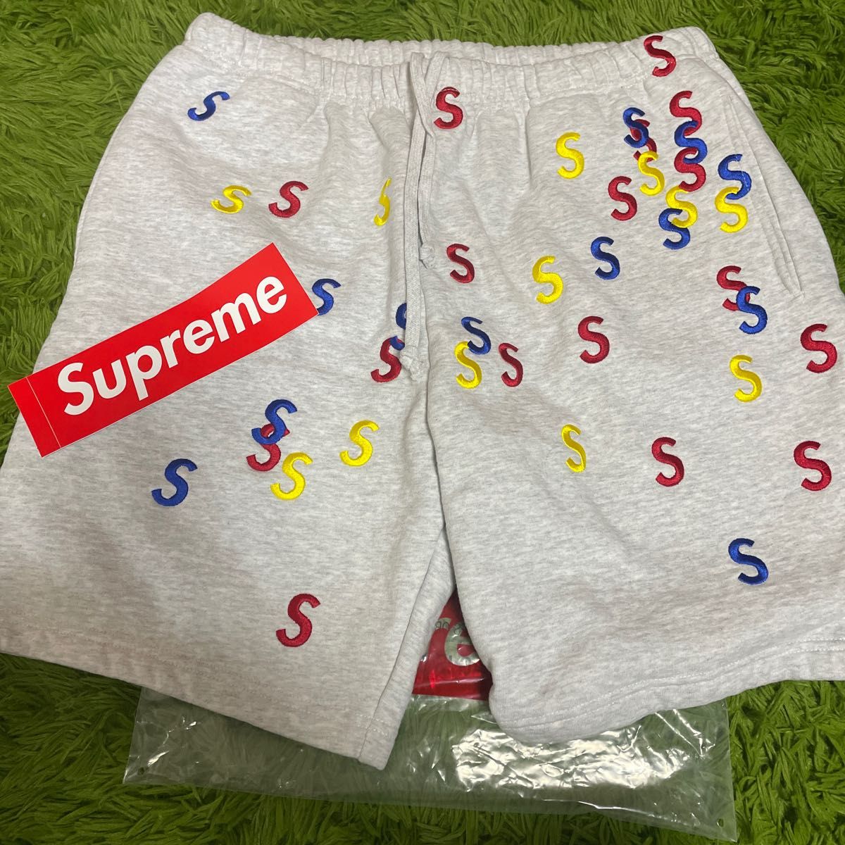 Supreme SS21 Embroidered S Sweatshort Sロゴ スウェットショート