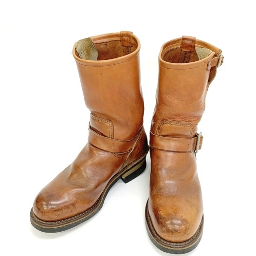 REDWING 8271 Engineer Boots エンジニアブーツ USA製 レザー ブーツ シューズ メンズ US7 D 約25cm 赤茶 レッドウィング 靴 DF8669■