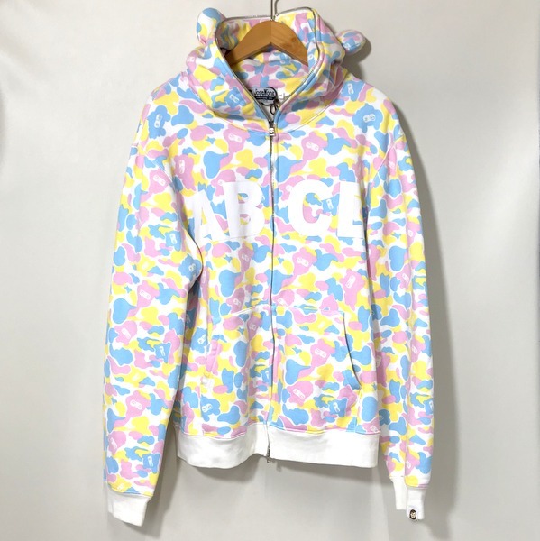 josewong ABCD ZIP UP CANDY フーディー ジップアップ パーカー メンズ Lサイズ マルチカラー系 アベイジング エイプ トップス B2841◆_画像1