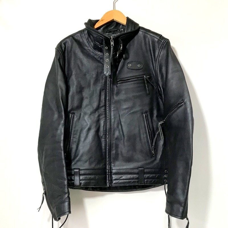 メーカー再生品】 レザージャケット 牛革 Leathers Liugoo ライダース