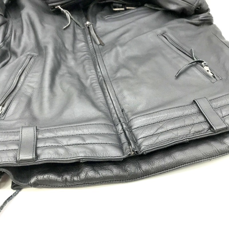 メーカー再生品】 レザージャケット 牛革 Leathers Liugoo ライダース