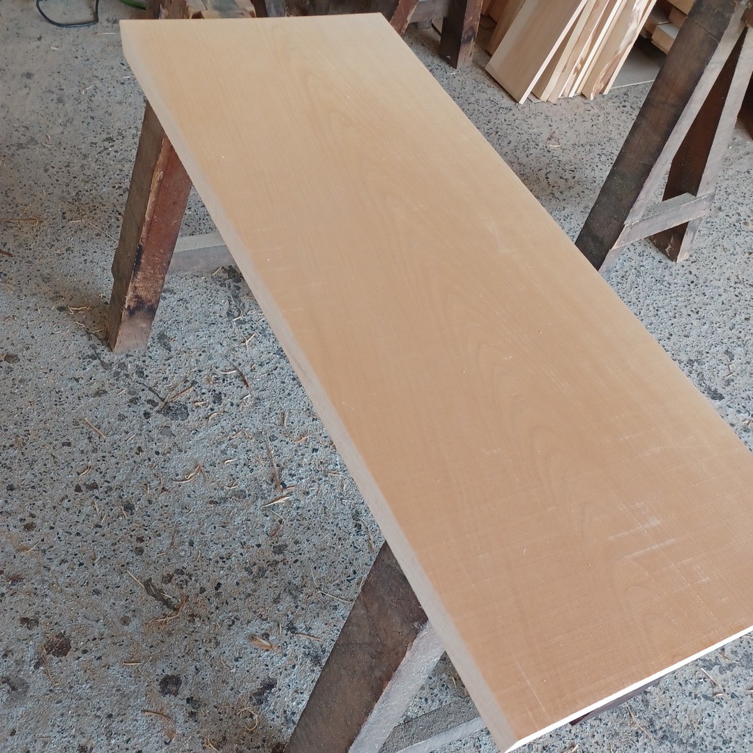 B-1367【86×33×3 5cm】 国産ひのき 板 テーブル まな板 看板 一枚板 桧