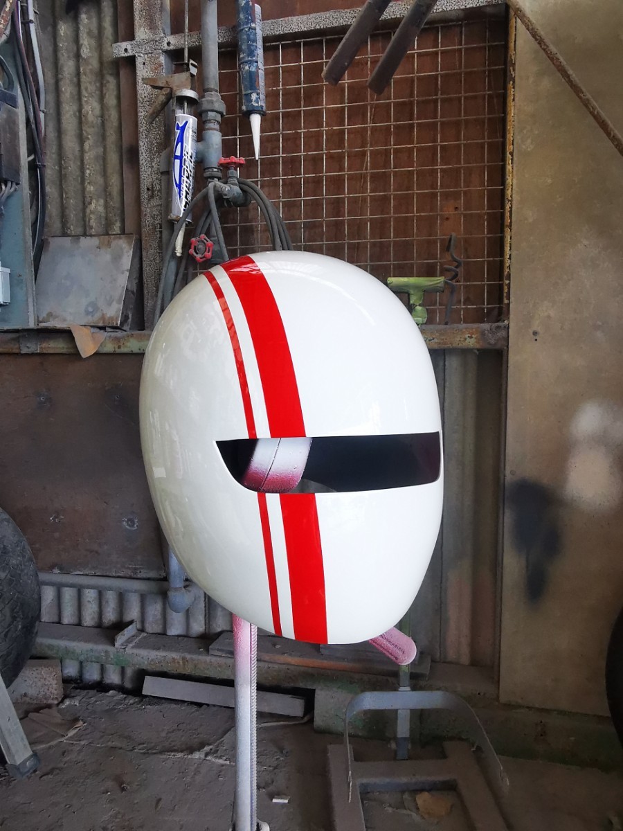 フルフェイス 族ヘル 加工 黄ばみ ナックル 細目 暴走族 族車 街道レーサー カフェレーサー bousouzoku zoku zokusya zokuheru zokuhelu