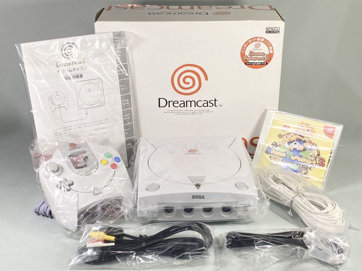 MJ230913-10【未使用】SEGA セガ Dreamcast ドリームキャスト HKT-3000 本体 コントローラー 付属品完備 ドリキャス ②