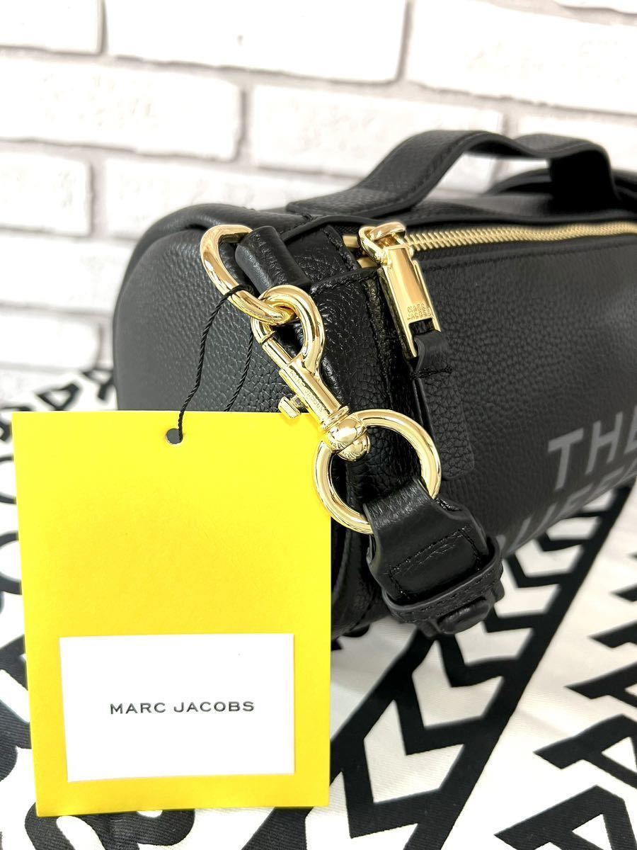 MARC JACOBS マークジェイコブス 新作 THE LEATHER DUFFLE BAG/ザ レザー ダッフル バッグ ショルダーバッグ 本革  ブラック