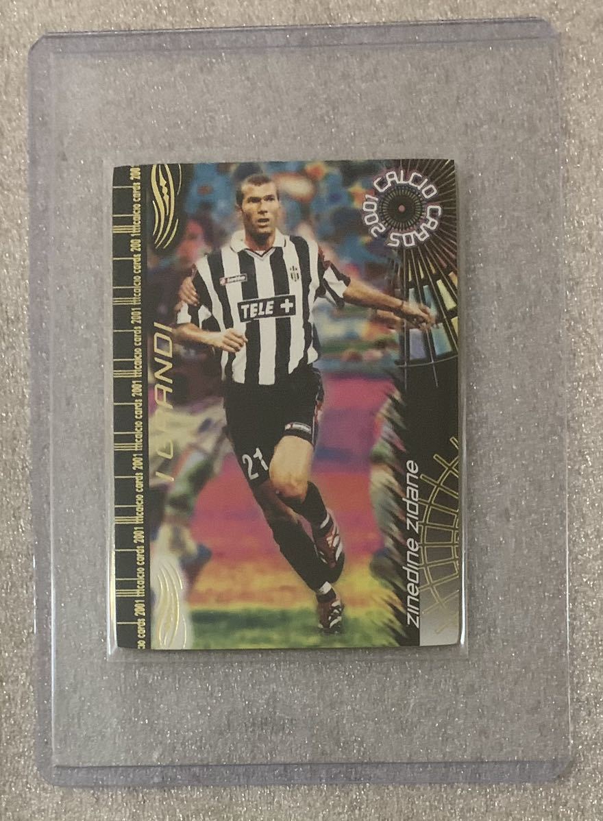 鬼レア I Grandi Zinedine Zidane Calcio 2001 ゴールドカード ジダン