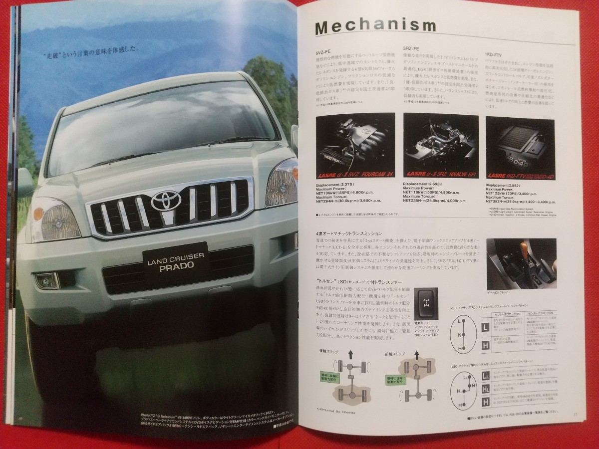 トヨタ ランドクルーザー パーツカタログ 2002年発行 送料無料【トヨタ ランドクルーザー プラド】カタログ 2002年11