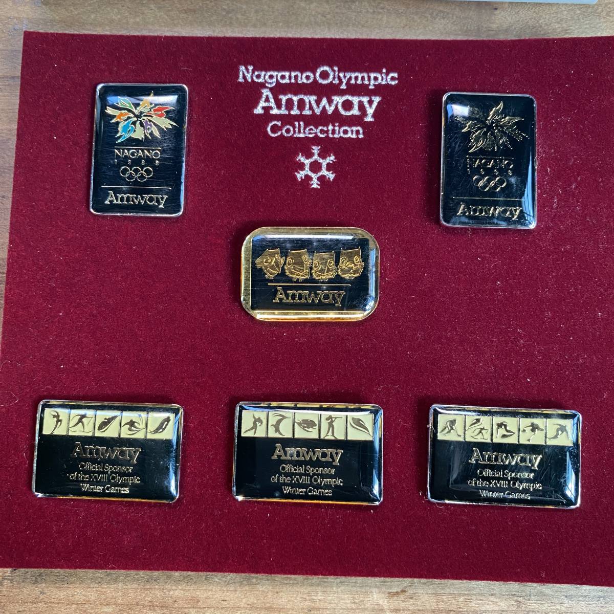 長野オリンピックピンバッチAMWAY Yahoo!オークション - アムウェイ 長野オリンピック ピンバッジ