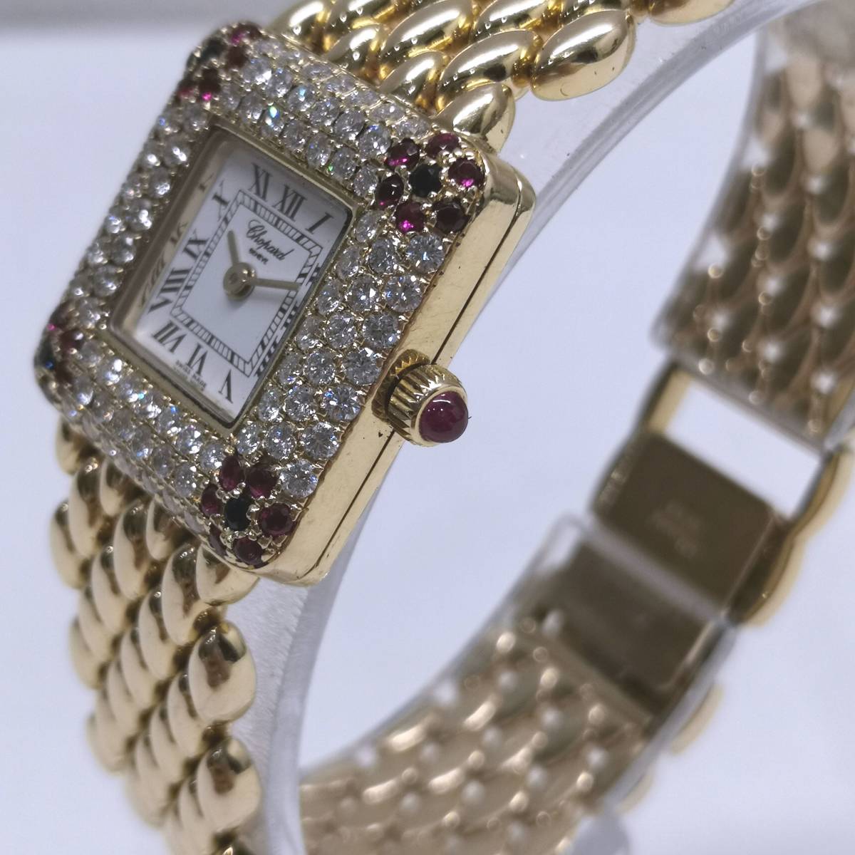 ④ beautiful goods Chopard jewelry diamond bezel 22 year 9 month OH settled operation goods pure gold 18KYG guarantee registration statement 