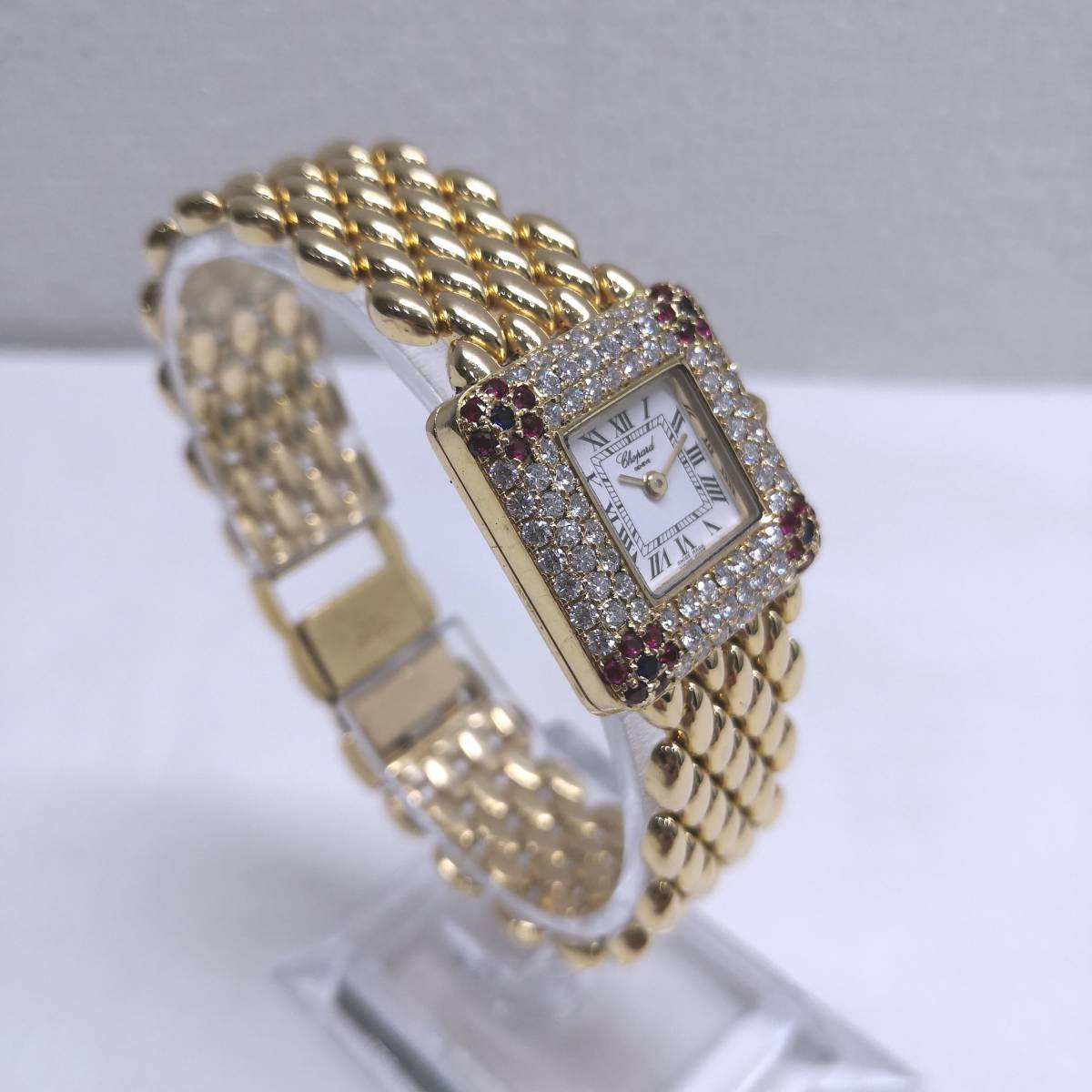 ④ beautiful goods Chopard jewelry diamond bezel 22 year 9 month OH settled operation goods pure gold 18KYG guarantee registration statement 