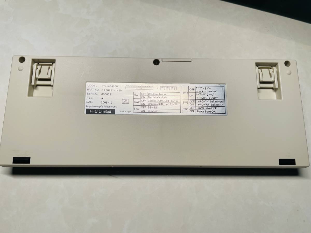 正式的 HHKB Professional2 pd-kb420w 日本語キーボード USB
