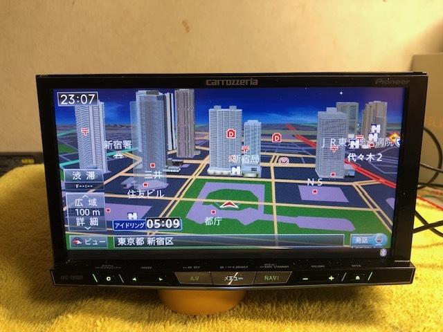 カーナビ カロッツェリア サイバーナビ Carrozzeria Pioneer AVIC-ZH0009 HDD CD DVD Bluetooth 動作確認済 _画像5