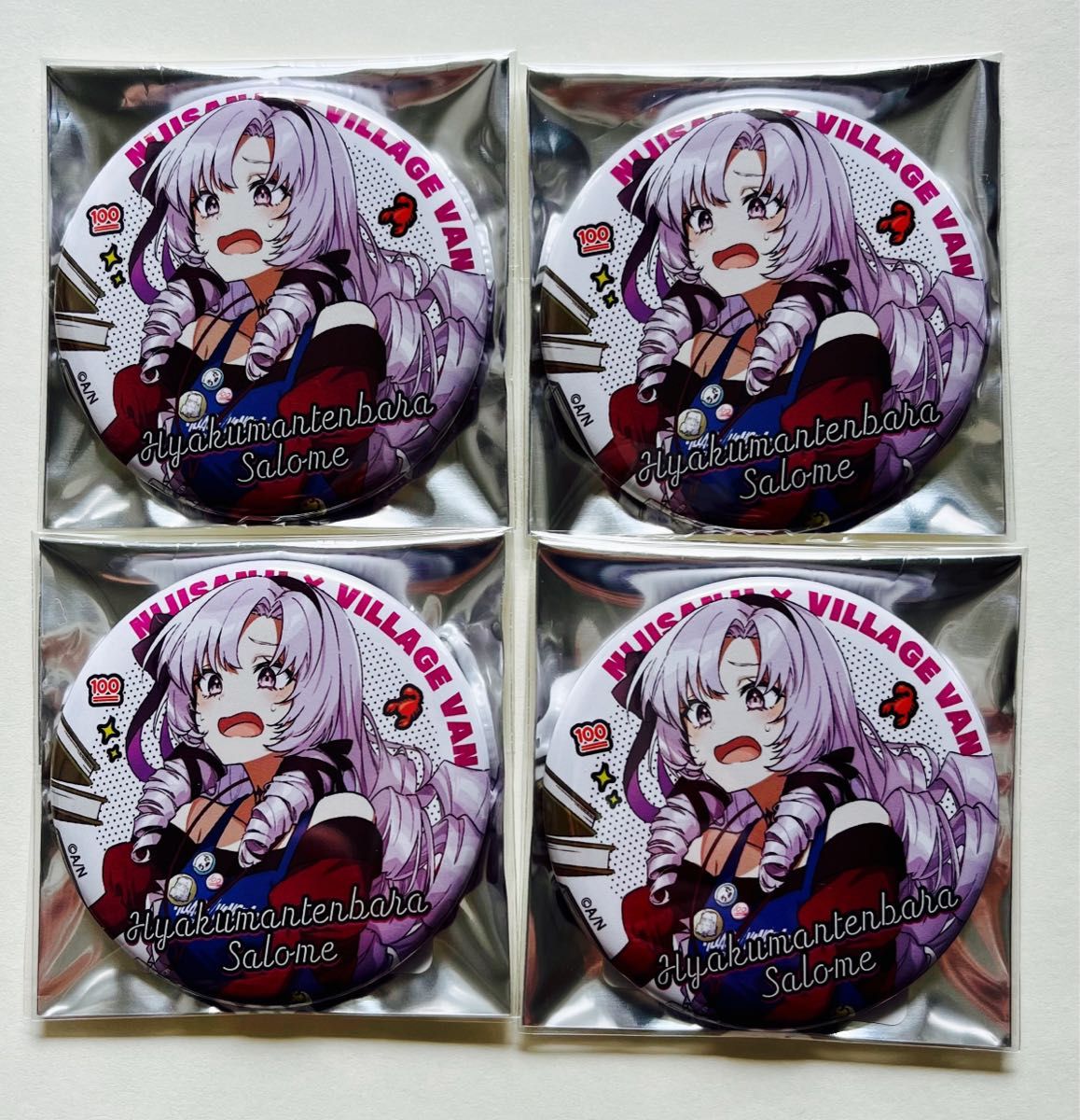 にじさんじ 壱百満天原サロメ VILLAGE VANGUARD ヴィレッジヴァンガード 缶バッジ