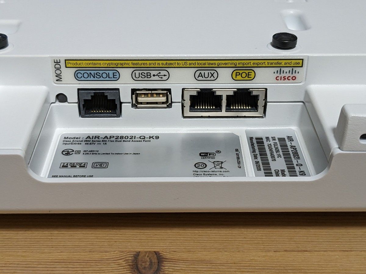 Cisco Aironet AIR-AP2802I-Q-K9 Mobility Express版OS 802 11ac Cisco Aironet AIR-AP2802I-Q-K9 Mobility Express版OS 802 11ac