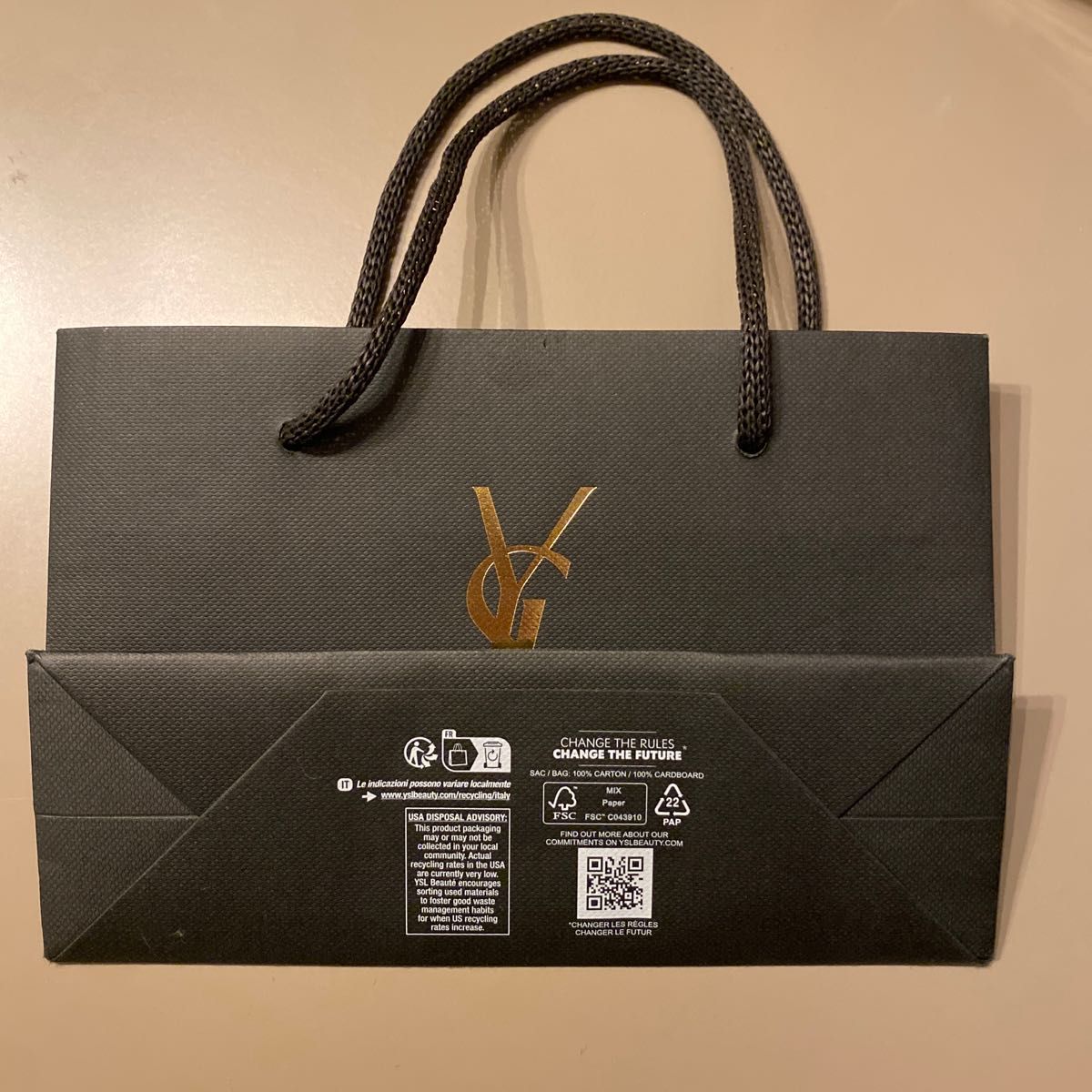 【お値下げしました!!】YVES SAINT LAURENT イブサンローラン 紙袋 セット ショップ袋 ギフト袋 デパート紙袋