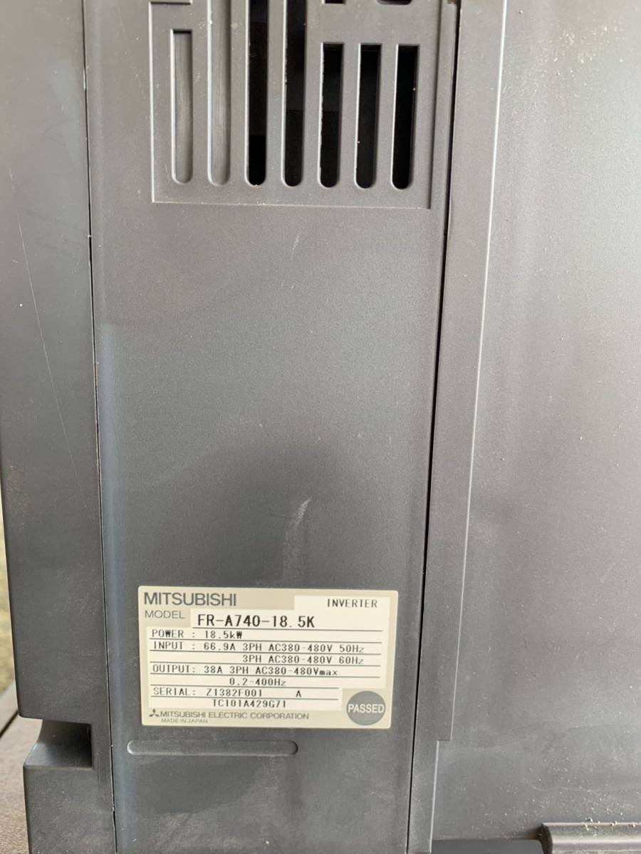 三菱電機 インバーター　FR-A740　400V　18.5K　中古品_画像2