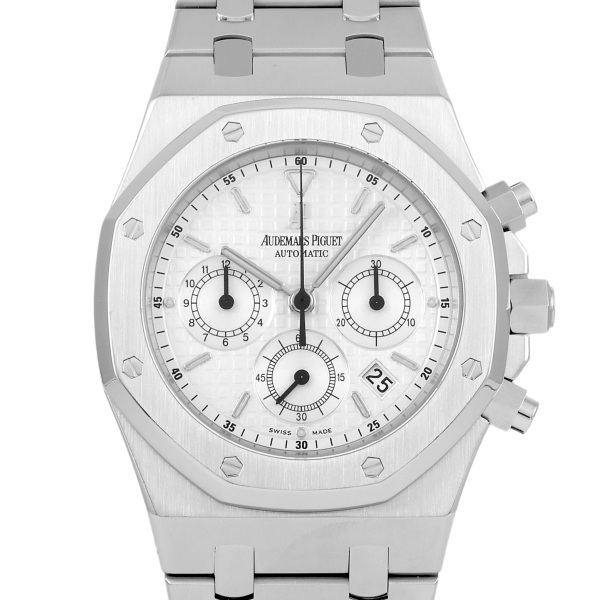 オーデマ・ピゲ AUDEMARS PIGUET ロイヤルオーク クロノグラフ 25860ST.OO.1110ST.05 ホワイト文字盤 中古 腕時計 メンズ_画像1