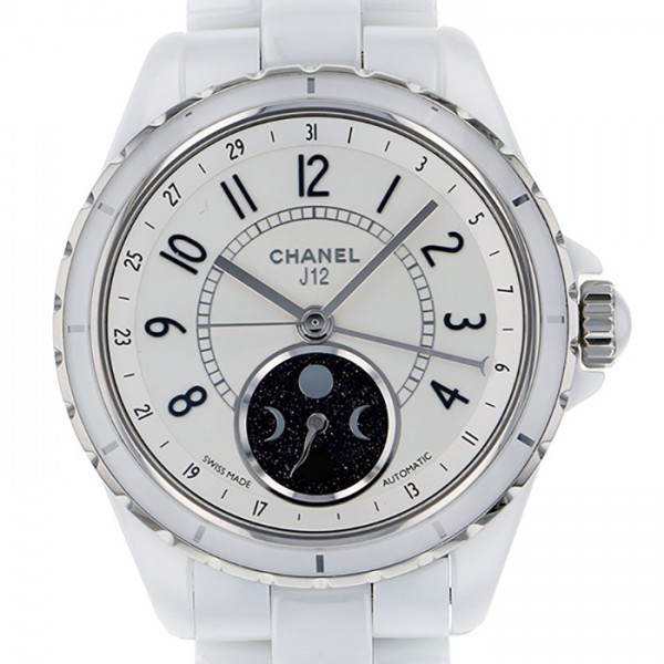 シャネル CHANEL J12 ファーズ ドゥ リュヌ H3404 ホワイト文字盤 新古品 腕時計 メンズ