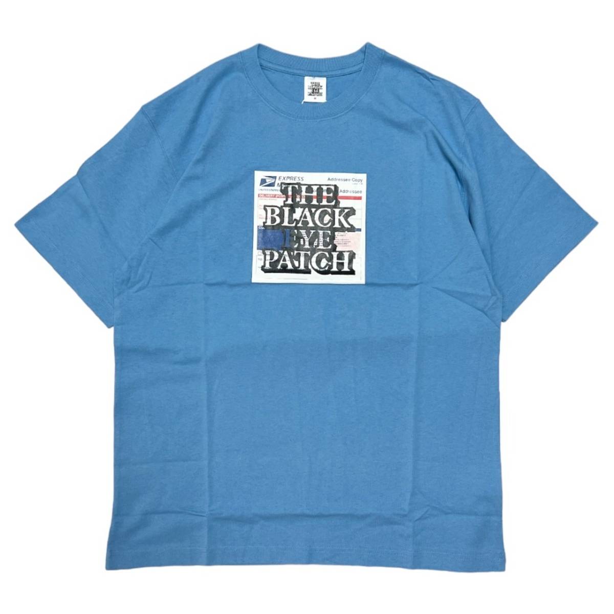 BLACK EYE PATCH ブラックアイパッチ　PRIORITY LABEL Print t-Shirts L.ブルー サイズ:M