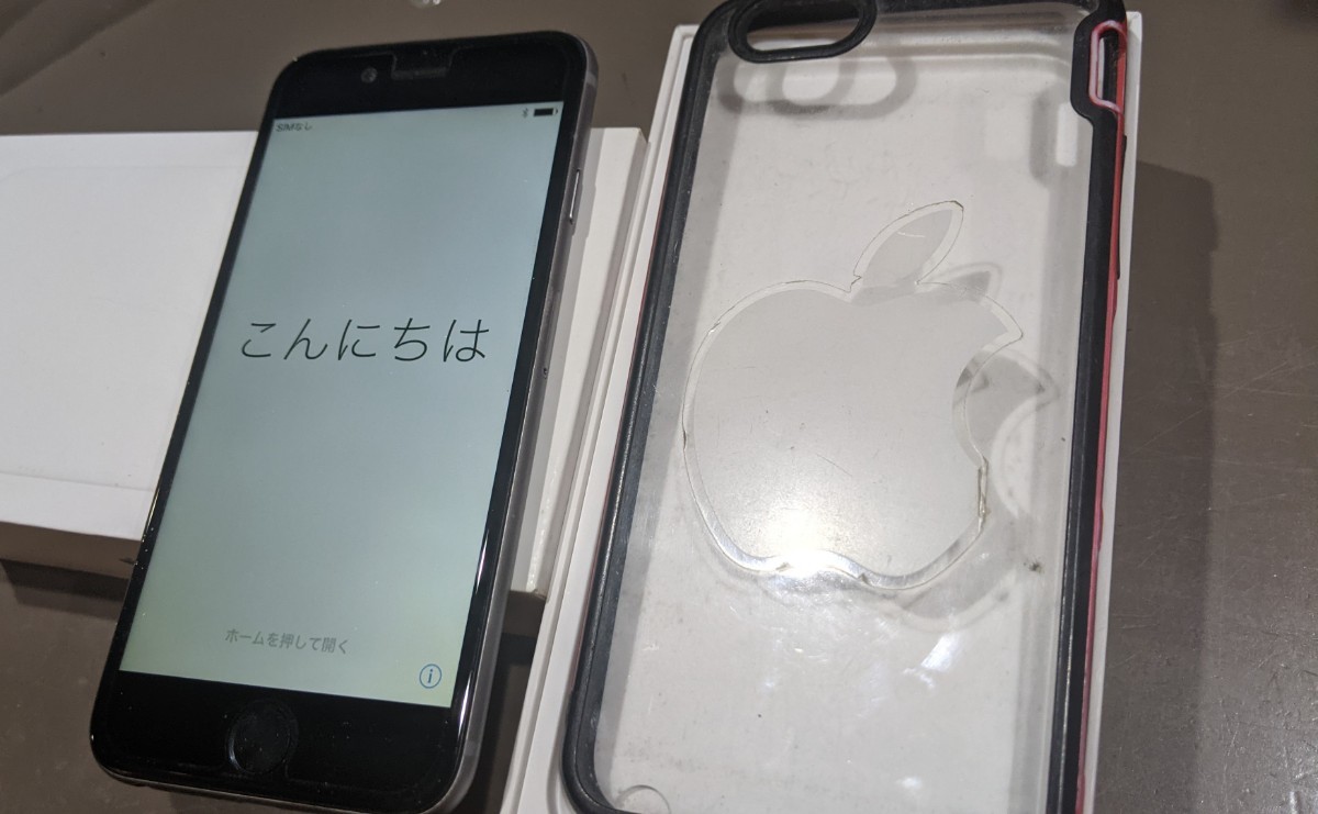 動作オッケー　apple iphone6 128GB シルバー 　初期化済み