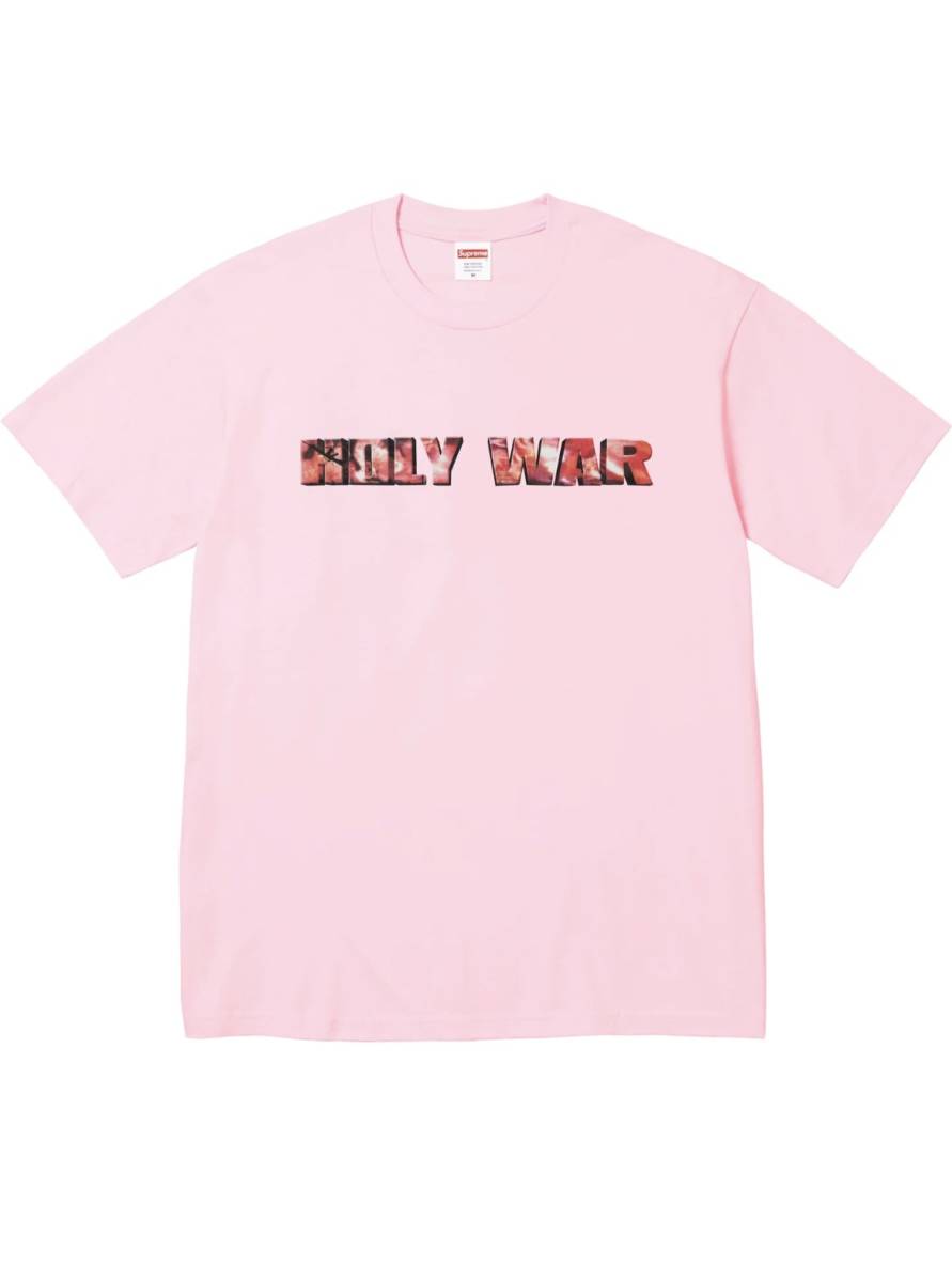 Supreme 23AW Holy War Tee ピンク Lサイズ 送料無料 シュプリームTシャツ Light Pink Large_画像1