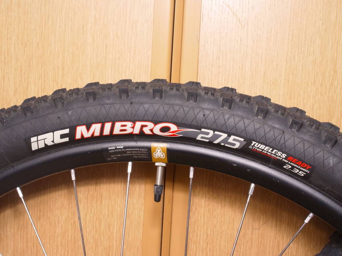 上品な XT DEORE TCS(380g) i21 KOM WTB リア135mmQR フロント15x100