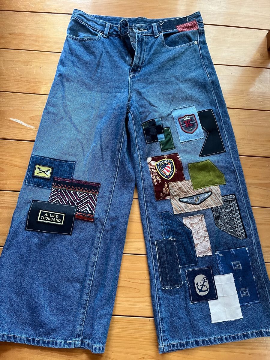 Remake denim pants