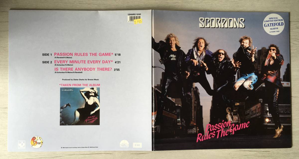 SCORPIONS PASSION RULES THE GAME UK盤