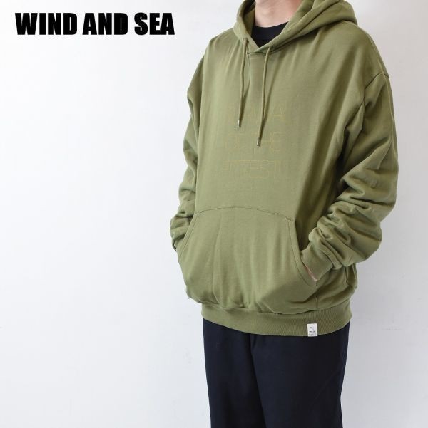 MN BD0017 MAGIC STICK × WIND AND SEA マジック スティック ウィンダンシー OG LOGO ロゴ スウエット トレーナー パーカー フーディ_画像1