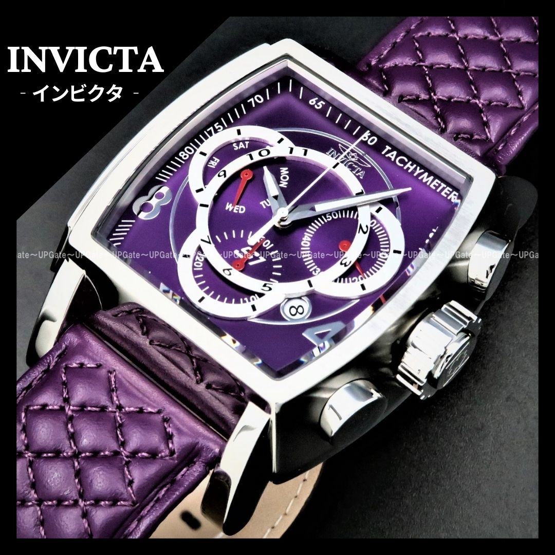 人気ブランドを スポーティーデザイン☆パープル INVICTA 44038