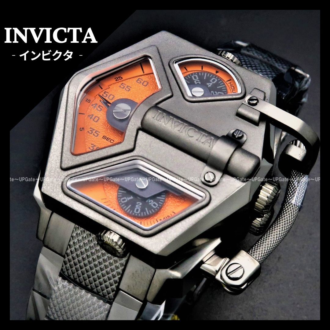 素晴らしい クォーツ＆手巻き式の2段フェイス☆ INVICTA 39934