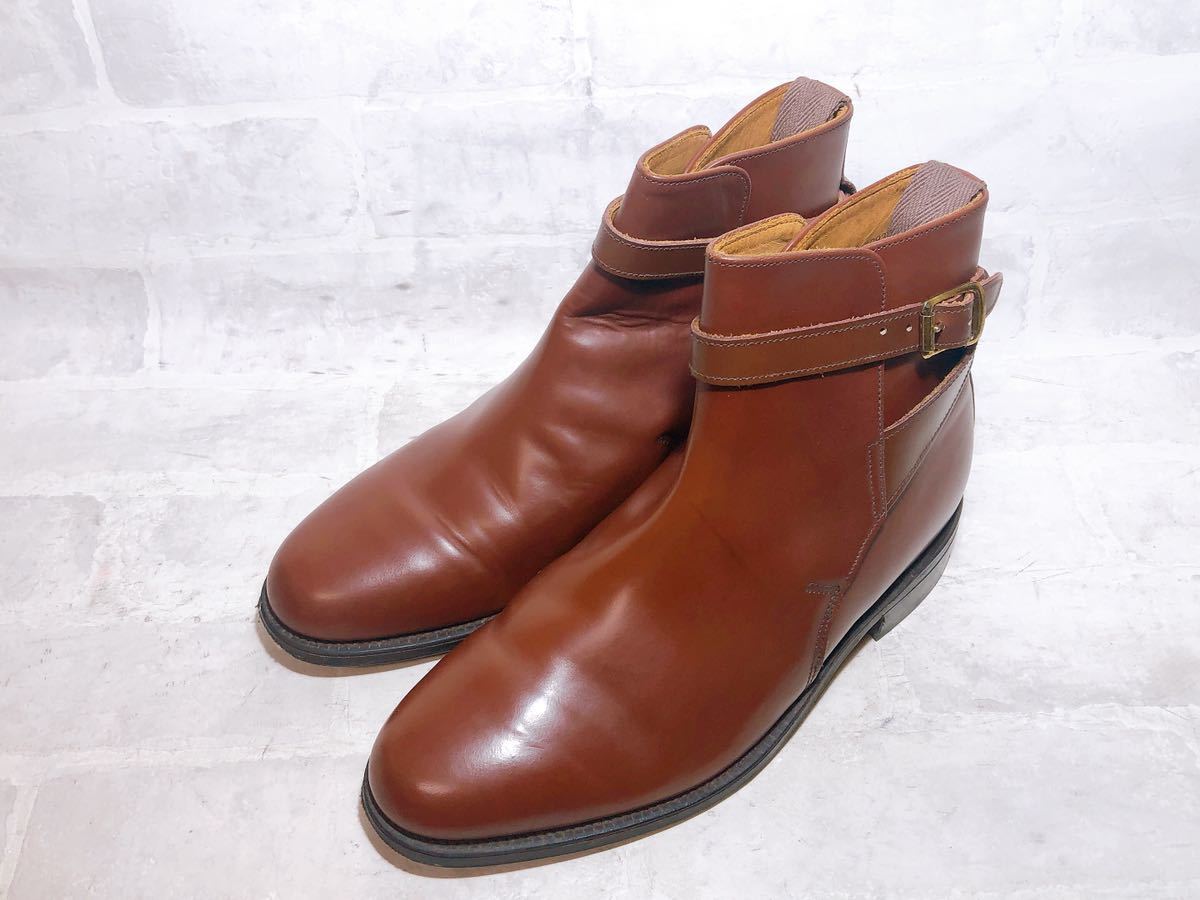 イギリス製【極美品】アルフレッドサージェント 高級 ジョッパーブーツ 茶 UK6（約24.5cm）メンズ 紳士靴