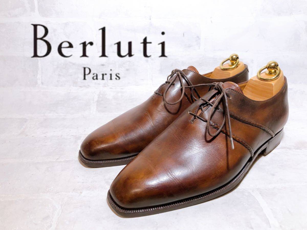 正規品【美品】Berluti ベルルッティ 最高級 パティーヌ 手染め ドレス