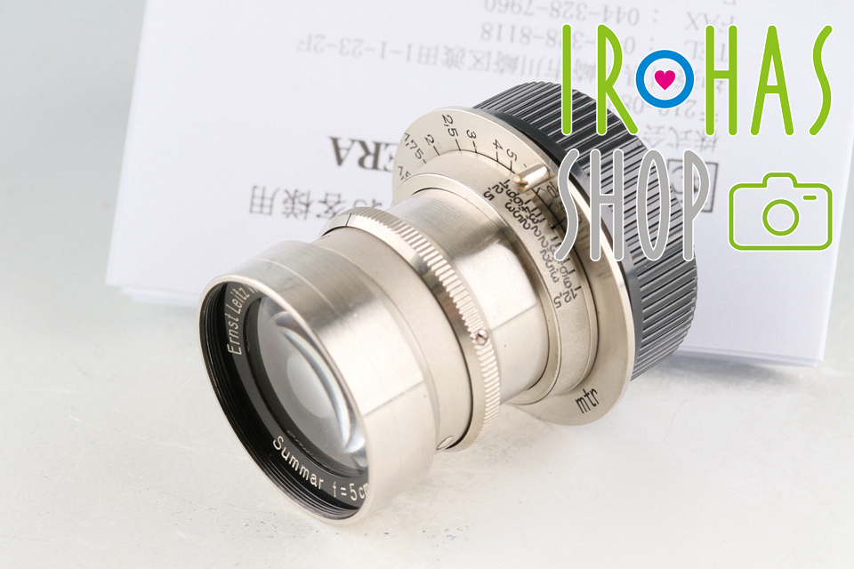 驚きの価格 50mm Summar Leitz Leica F/2 #45713T L39 Leica for Lens