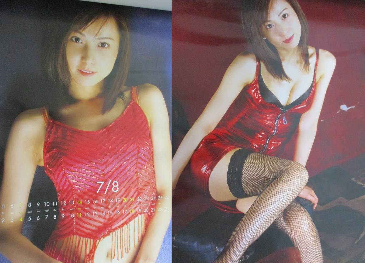 d10-4『鈴木史華 SUZUKI FUMIKA カレンダー CALENDAR 』2002年、2003年 2個セット　レースクイーン グラビアアイドル レア 貴重_画像3