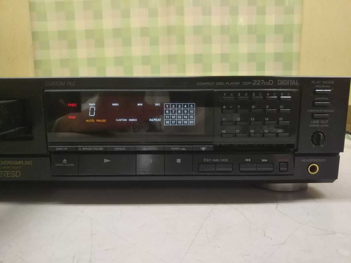 最旬ダウン ソニー SONY CDP-227ESD 難あり、欠品あり PLAYER｜CD