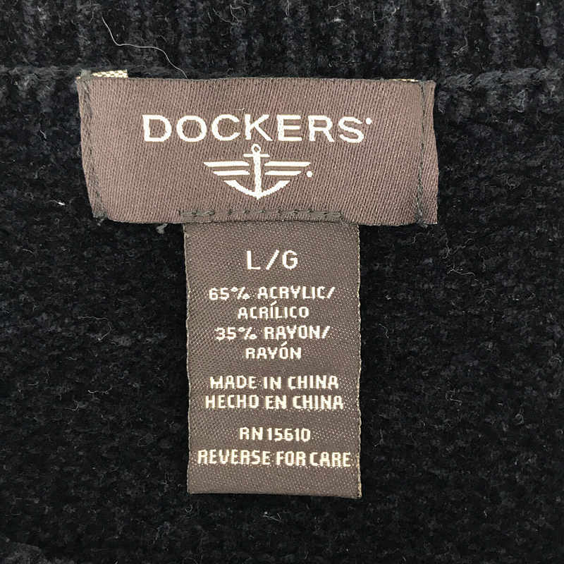 DOCKERS / ドッカーズ | クルーネックニット プルオーバー | L | ダークネイビー | メンズ_画像5