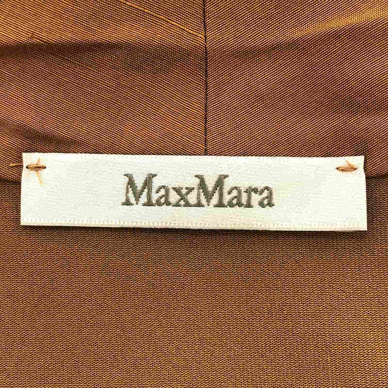 【美品】 Max Mara / マックスマーラ | シルク カシュクール ブラウス | 48 | ブラウン | レディース_画像5