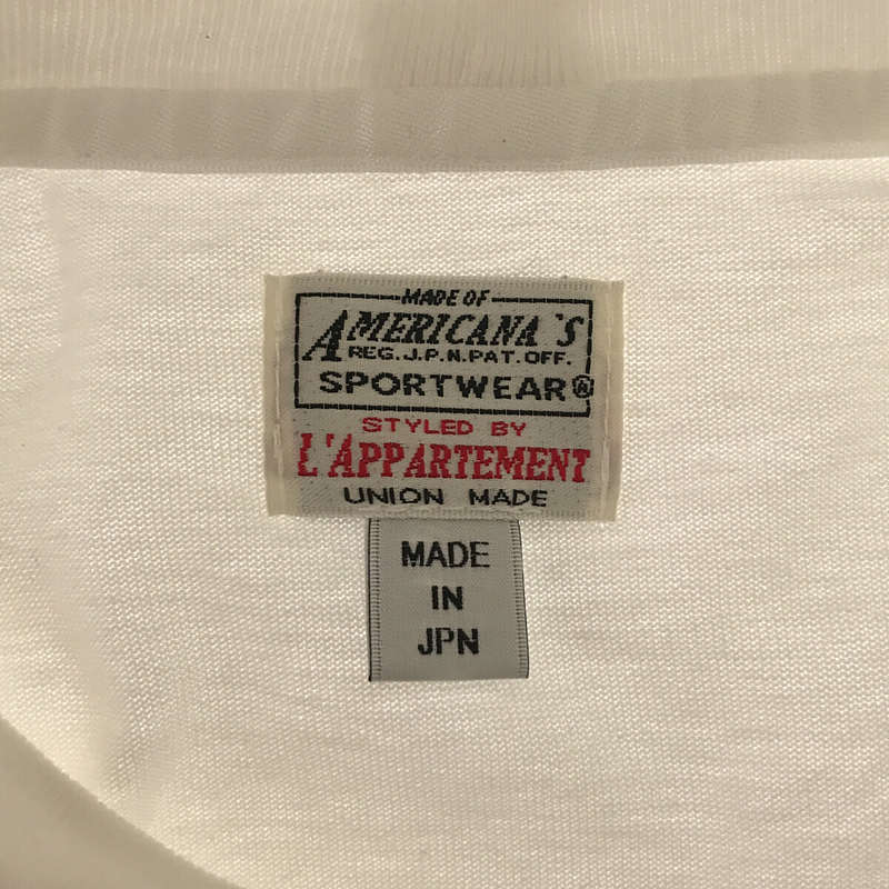 L'Appartement / アパルトモン | Americana プリント 5分袖Tシャツ | ホワイト | レディース_画像5