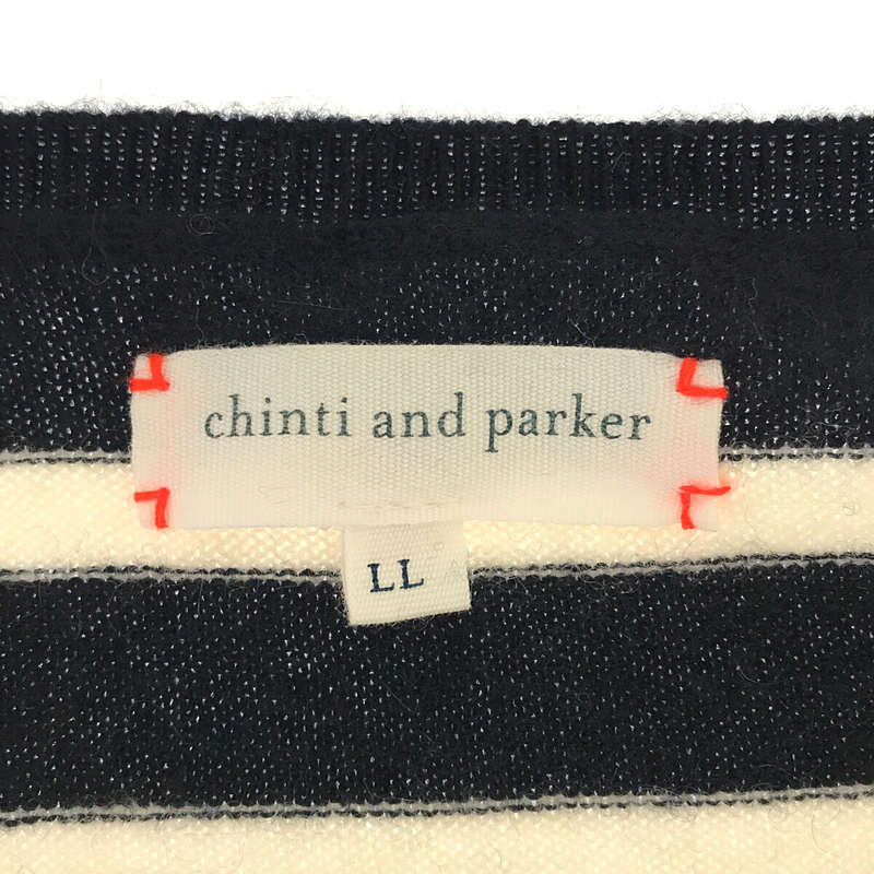 Chinti & Parker / チンティ＆パーカー | カシミヤ ボーダーニット | LL | ネイビー/ホワイト | レディース_画像5