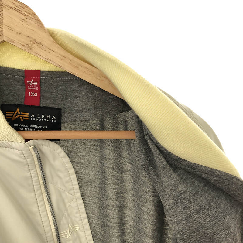 alpha industries / アルファインダストリーズ | ポリエステル MA-1 フライトジャケット | L | ホワイト | メンズ_画像4