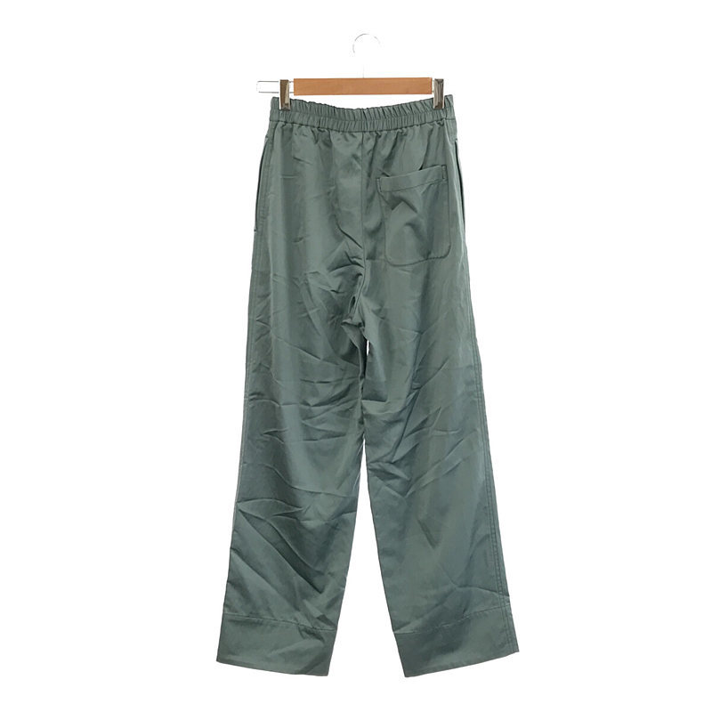 [ new goods ] Tomorrowland MACPHEE / Tomorrowland McAfee |sia- satin Easy strut pants | 34 | turquoise blue group 