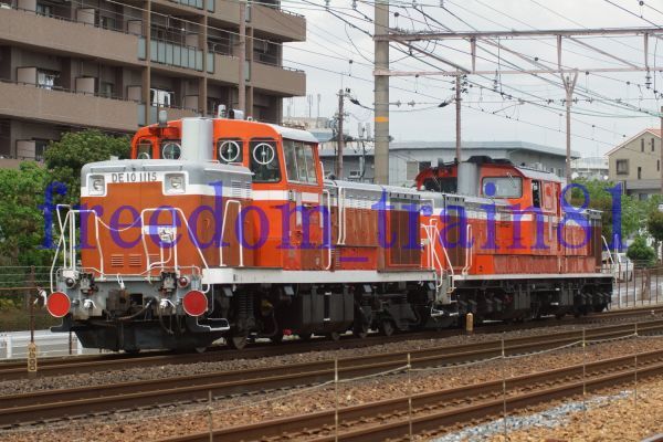 鉄道写真 02269:DE10-1115+DD51-1191_画像1