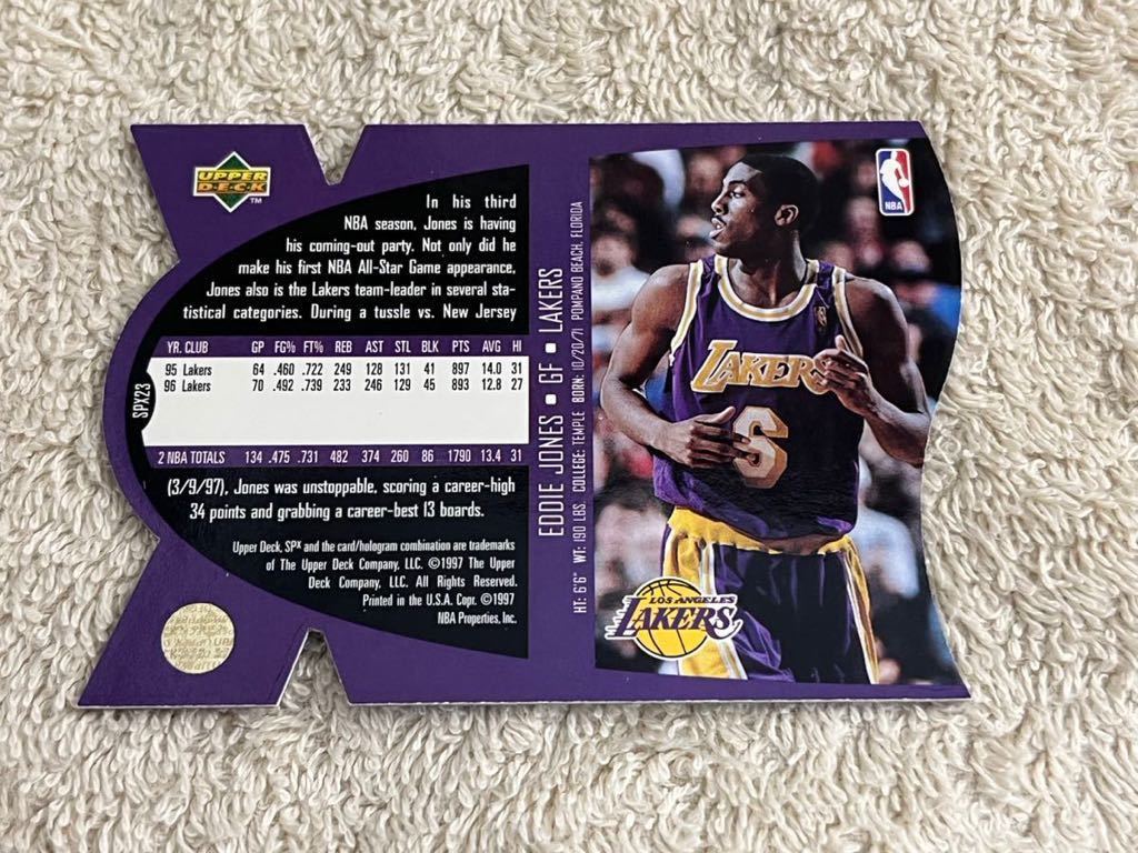 Eddie Jones 1997 Upper Deck Los Angeles Lakers_画像2