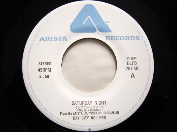 ★ベイ・シティ・ローラーズ RAY CITY ROLLERS/サタデー・ナイト SATURDAY NIGHT 国内初回 7インチシングル BLBP-251-AR 美盤★_画像4