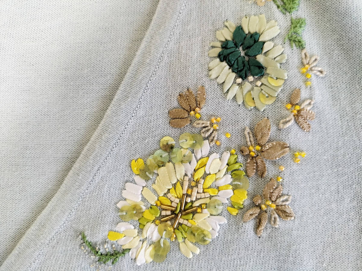 sunaunaスーナウーナの刺繍入りカーディガンNo1_画像3