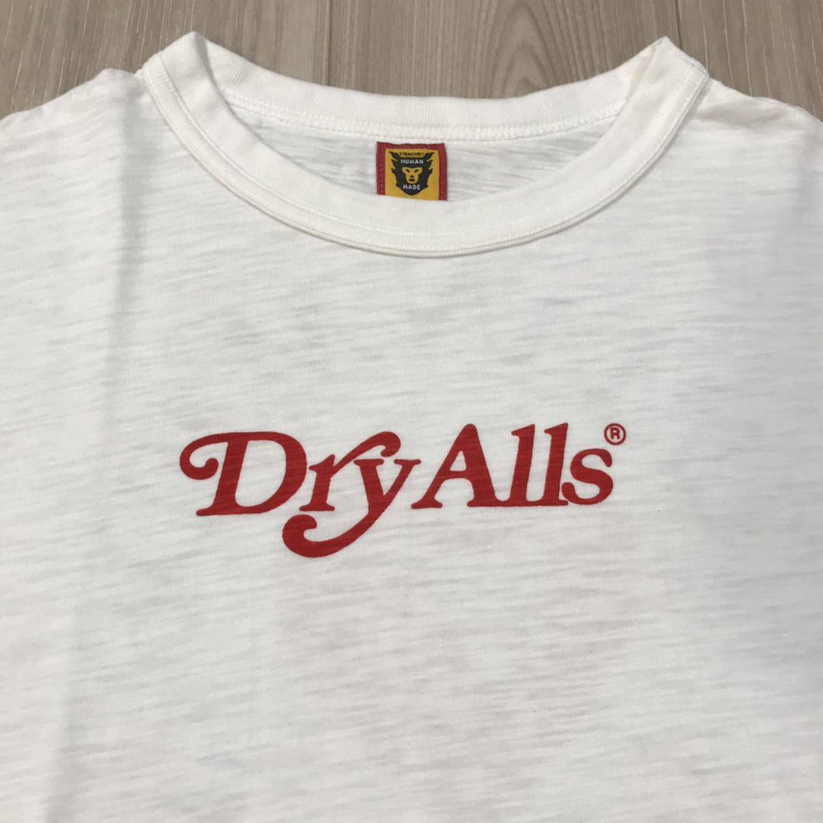 HUMAN MADE DRY ALLS Girls Don't Cry Logo Tee bape nigoヒューマンメイド ガールズ ドント クライ コラボ ロゴ ハートサークル Tシャツ_画像5